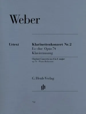 WEBER - CONCERTO NO 2 OP 74 E FLAT CLARINET/PIANO