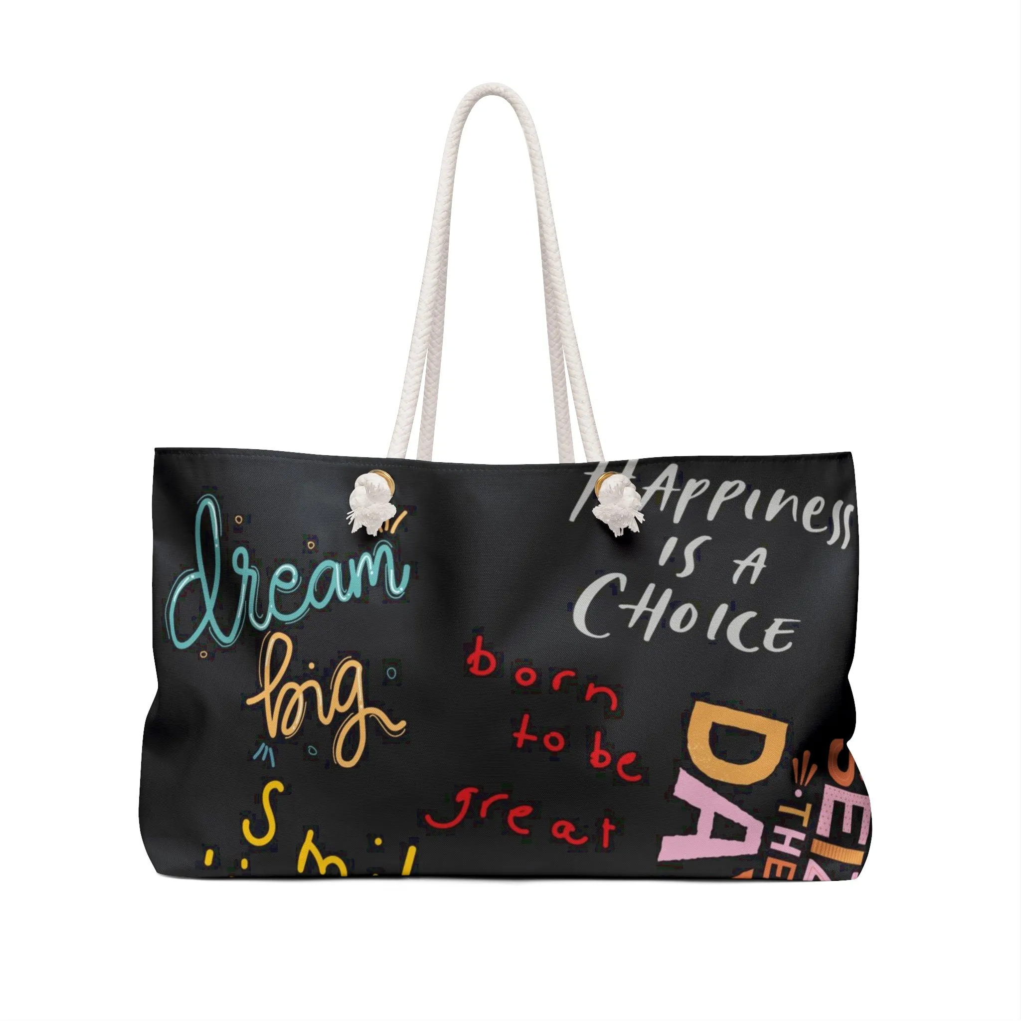 Weekender Bag with affirmations