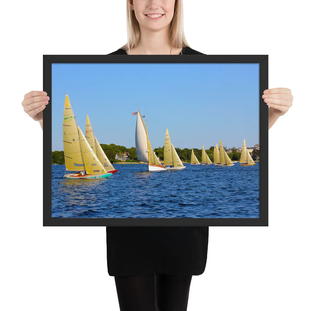 WH-15s Racing, "Cat on the Course", Framed poster