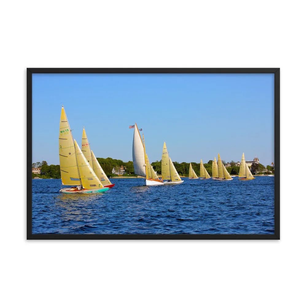 WH-15s Racing, "Cat on the Course", Framed poster