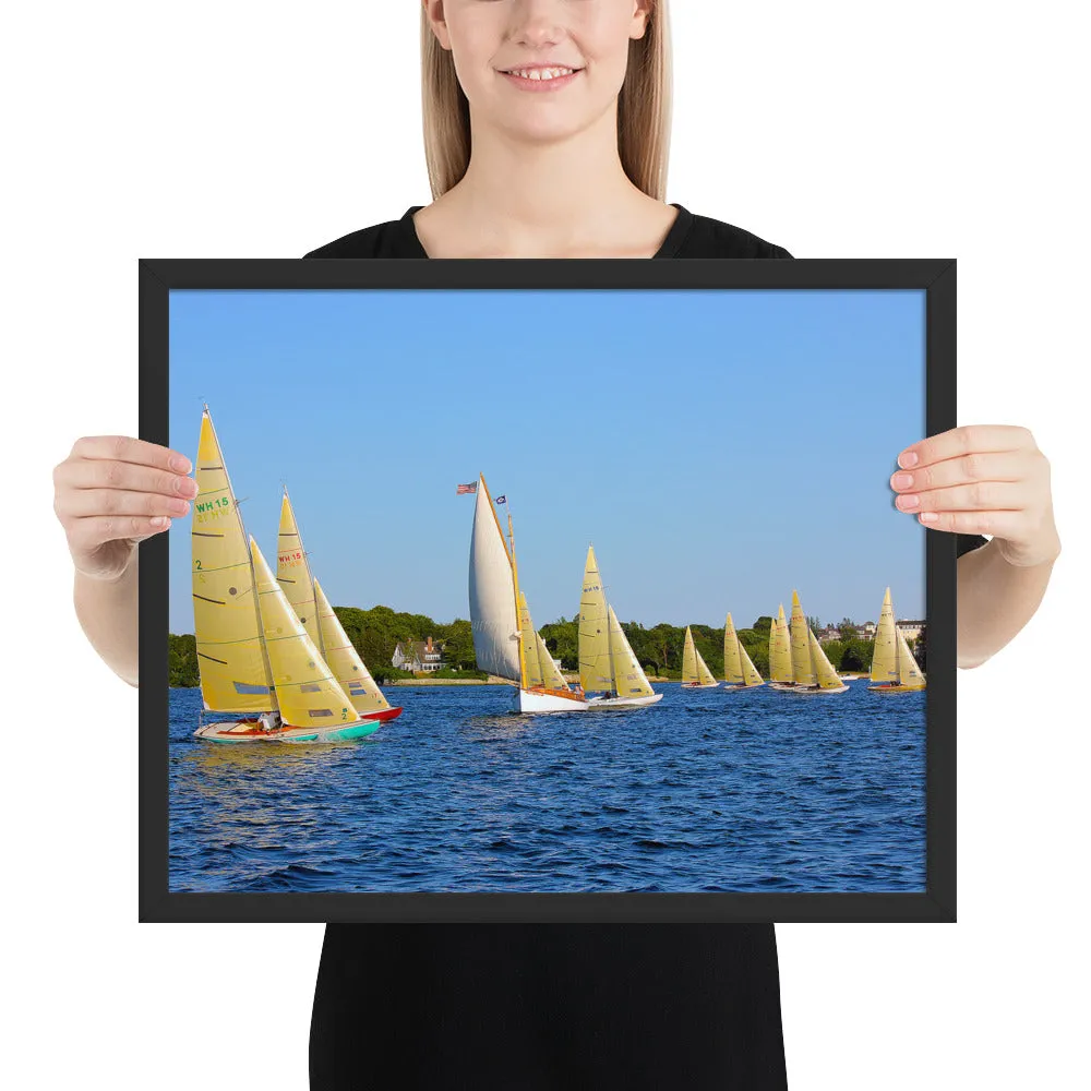 WH-15s Racing, "Cat on the Course", Framed poster