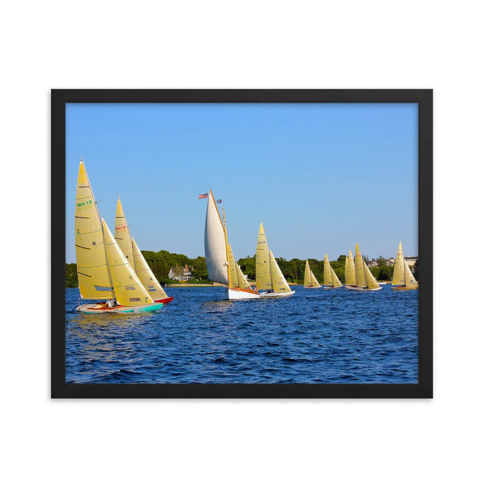 WH-15s Racing, "Cat on the Course", Framed poster