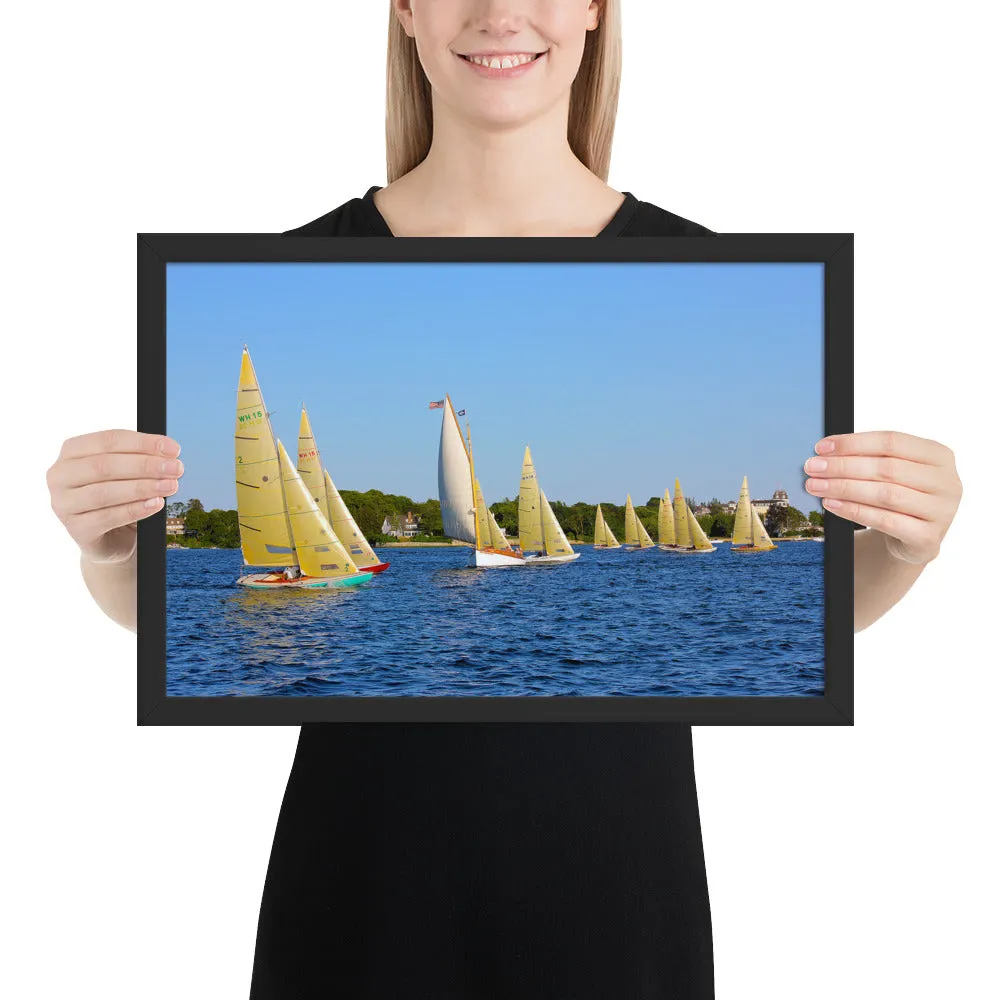 WH-15s Racing, "Cat on the Course", Framed poster