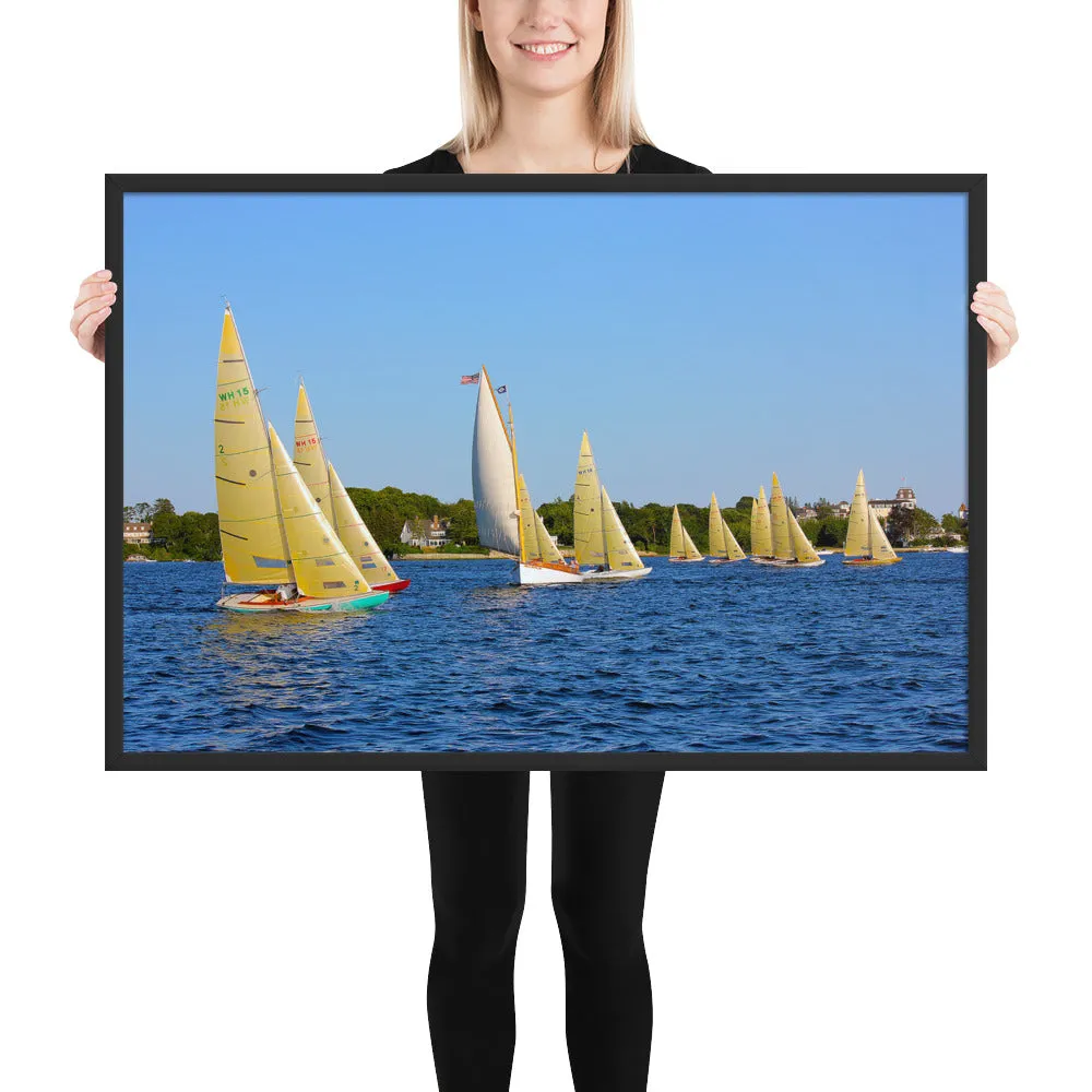 WH-15s Racing, "Cat on the Course", Framed poster