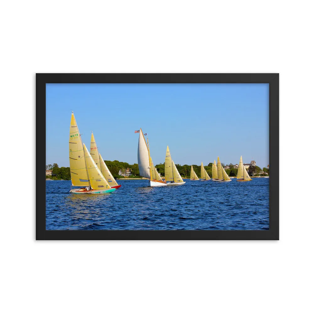 WH-15s Racing, "Cat on the Course", Framed poster