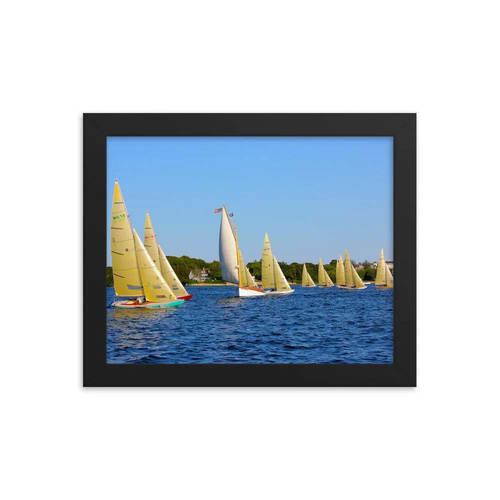 WH-15s Racing, "Cat on the Course", Framed poster