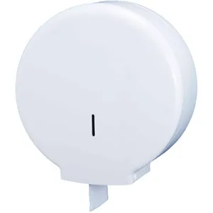 White Mini Jumbo Toilet Roll Dispenser
