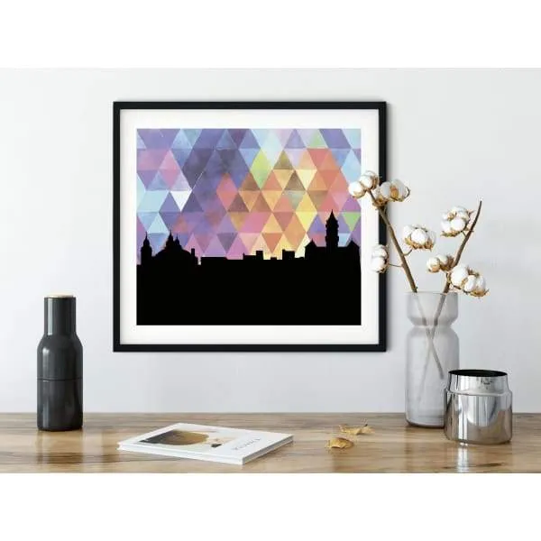 Wilmington, North Carolina geometric skyline