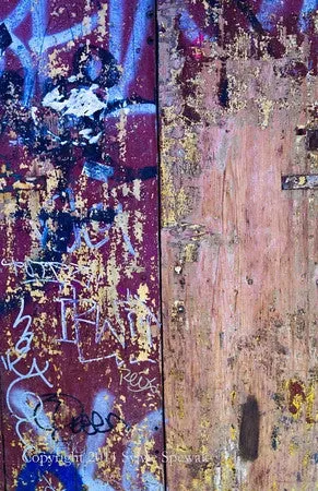 Window Board Grafitti Framed - Florence, Italy - Sylvie Rose Spewak