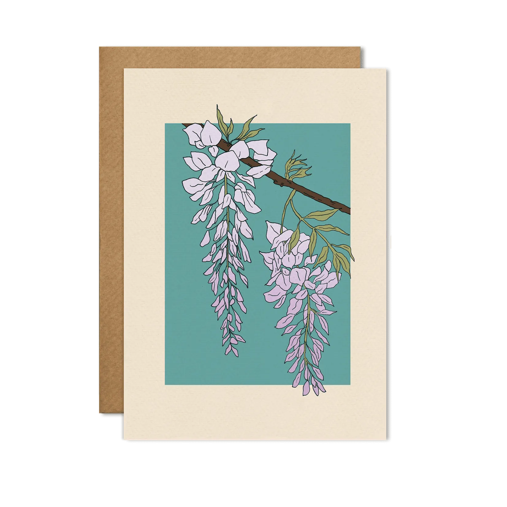 Wisteria Flower Card