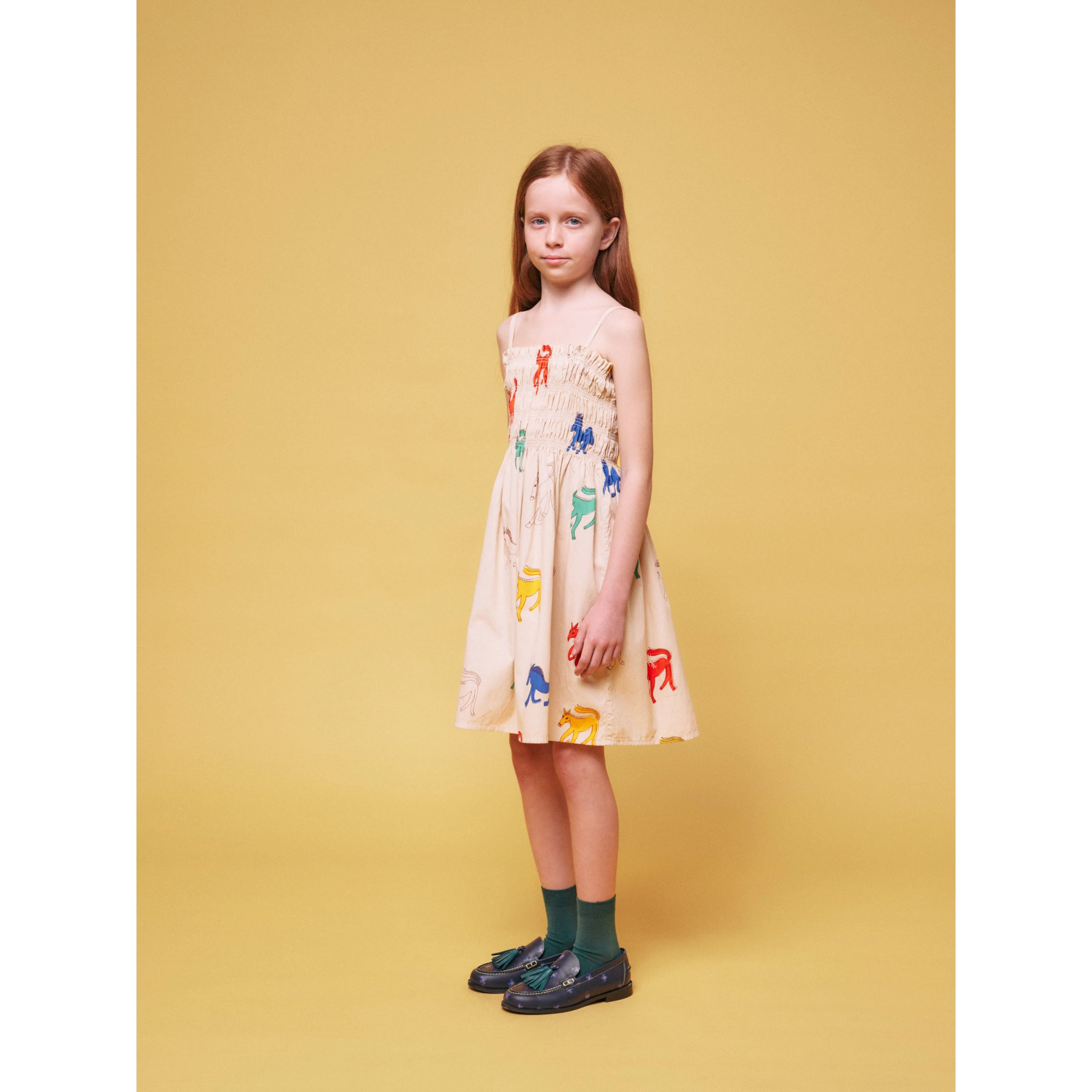 Wonder Horses All Over Sleevless Strap Dress