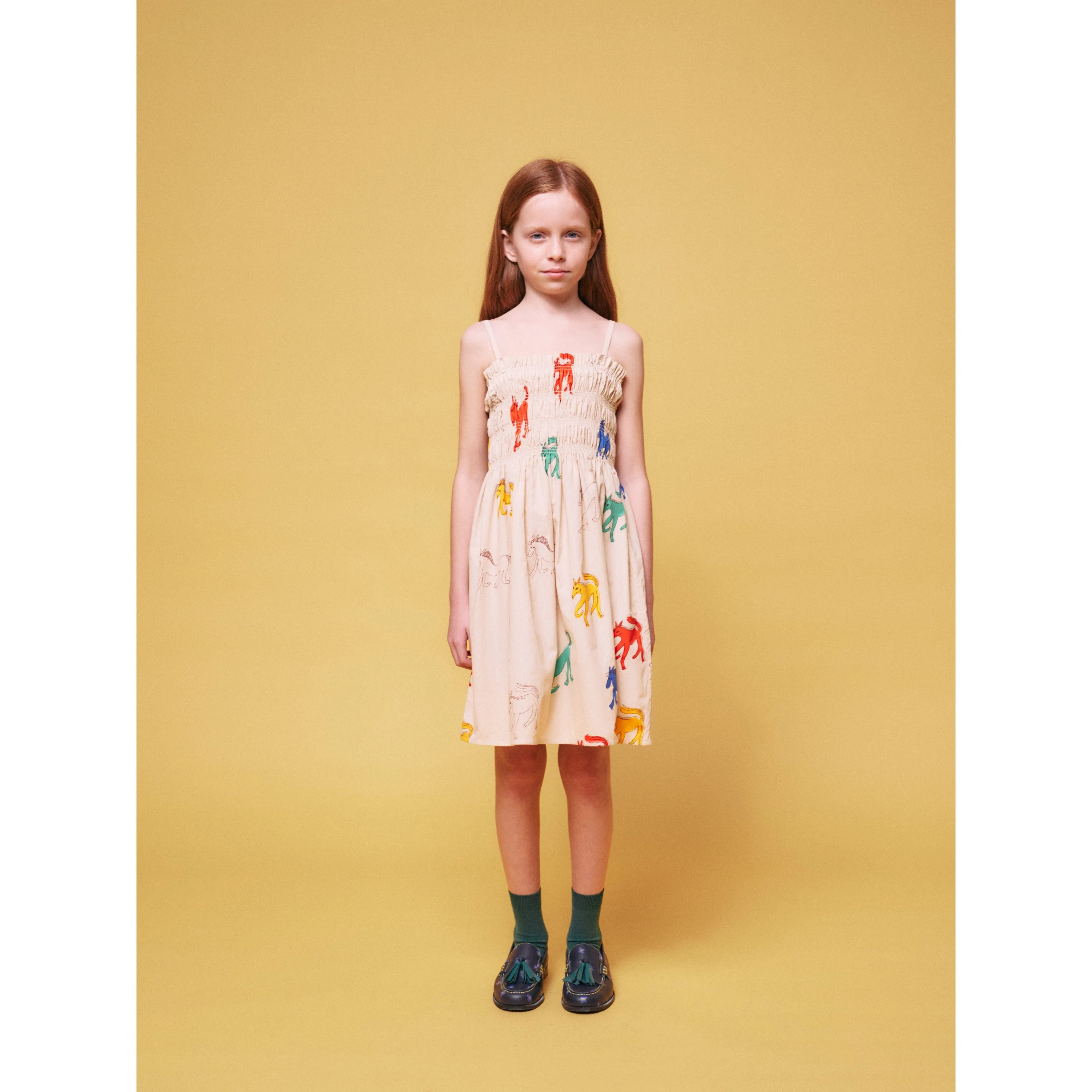 Wonder Horses All Over Sleevless Strap Dress
