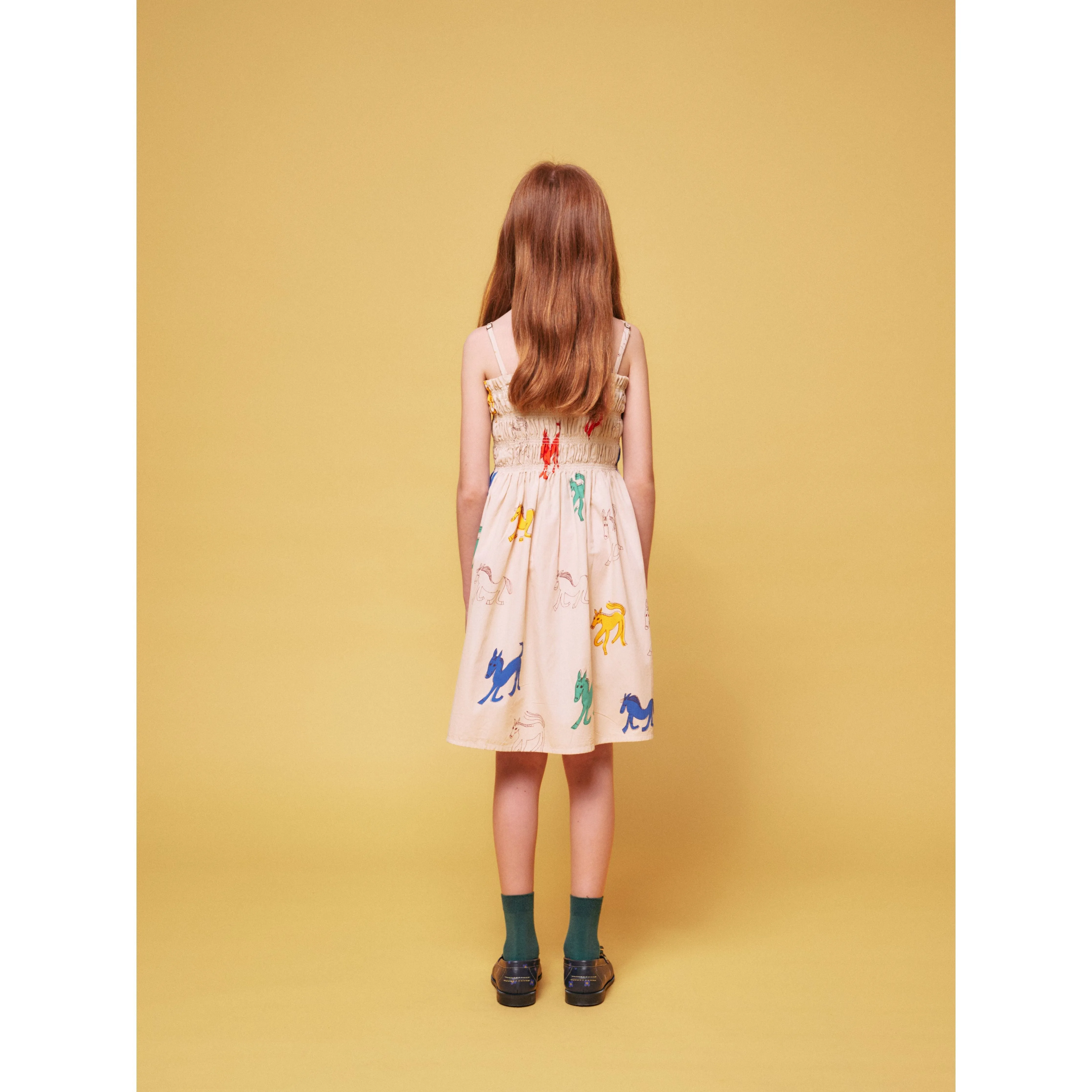 Wonder Horses All Over Sleevless Strap Dress
