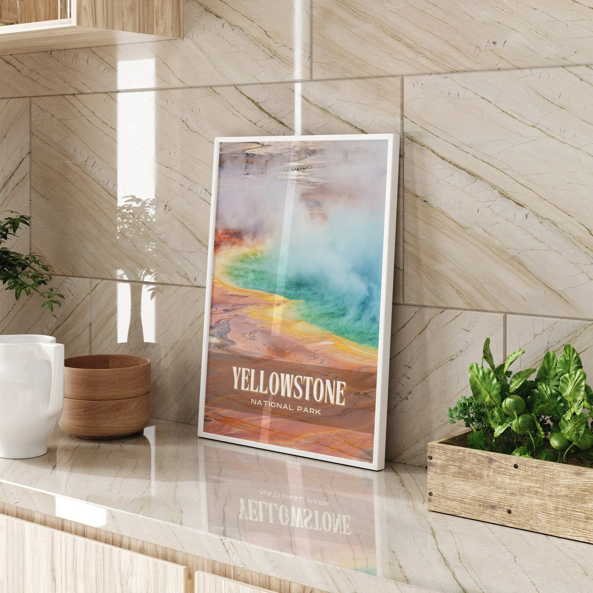 Yellowstone National Park Retro Wall Art