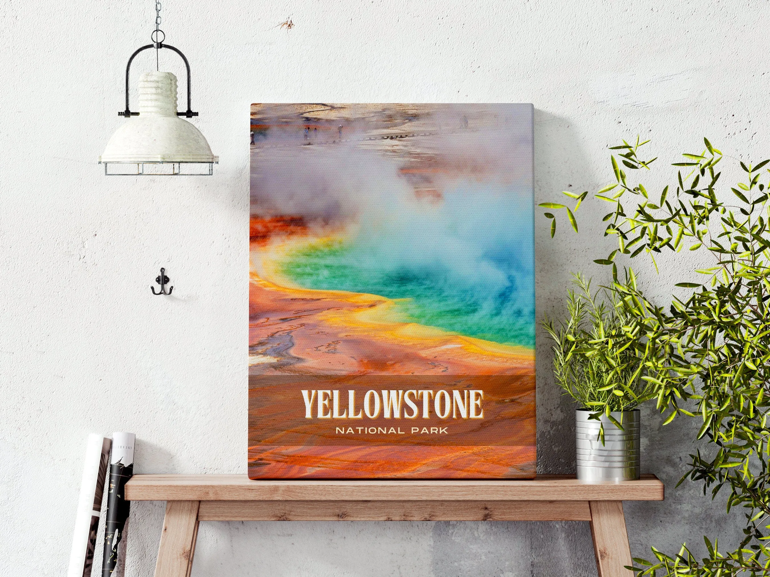 Yellowstone National Park Retro Wall Art