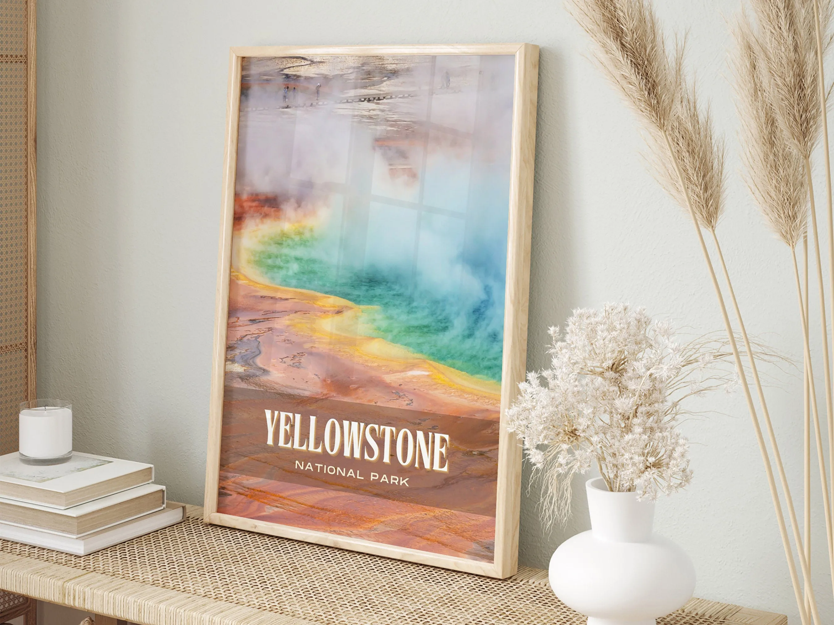 Yellowstone National Park Retro Wall Art