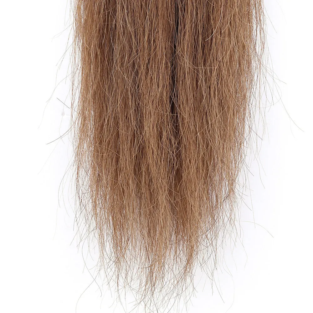 Y.J TAILS Light Brown Natural Loop Top Tapered Bottom 28"-30" Horse Tail Extension aC1