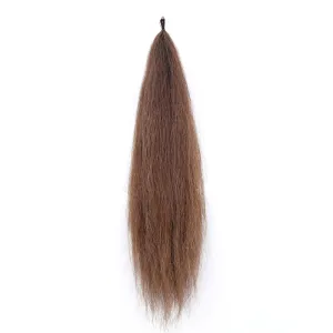 Y.J TAILS Light Brown Natural Loop Top Tapered Bottom 28"-30" Horse Tail Extension aC1