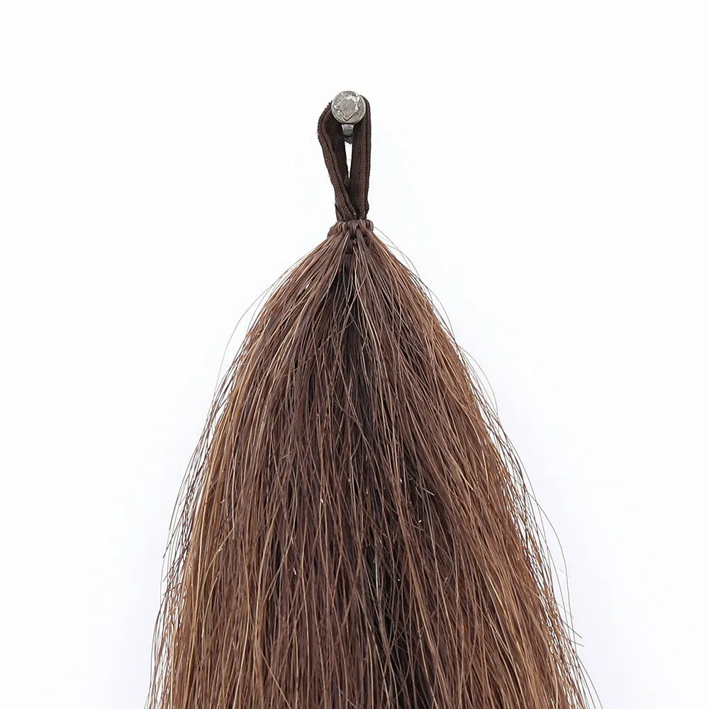 Y.J TAILS Light Brown Natural Loop Top Tapered Bottom 28"-30" Horse Tail Extension aC1