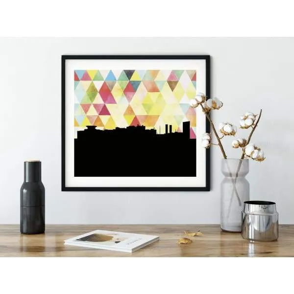 Youngstown, Ohio geometric skyline