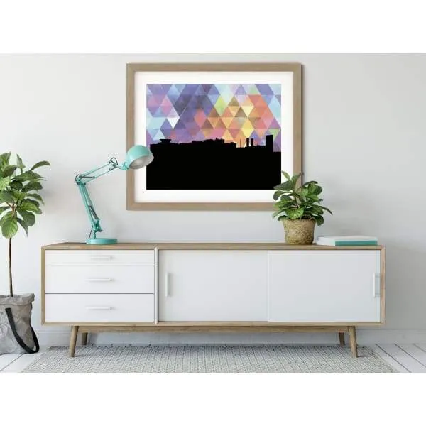 Youngstown, Ohio geometric skyline