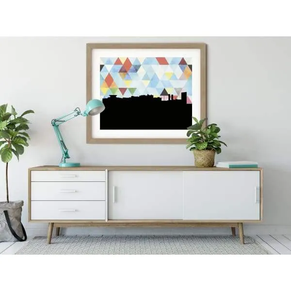 Youngstown, Ohio geometric skyline
