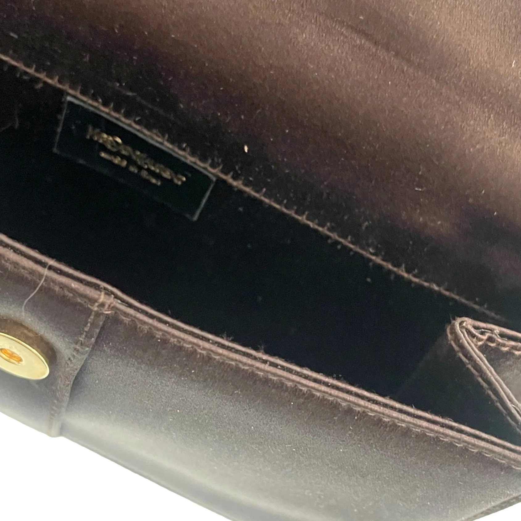 YSL Brown Mini Top Handle Bag