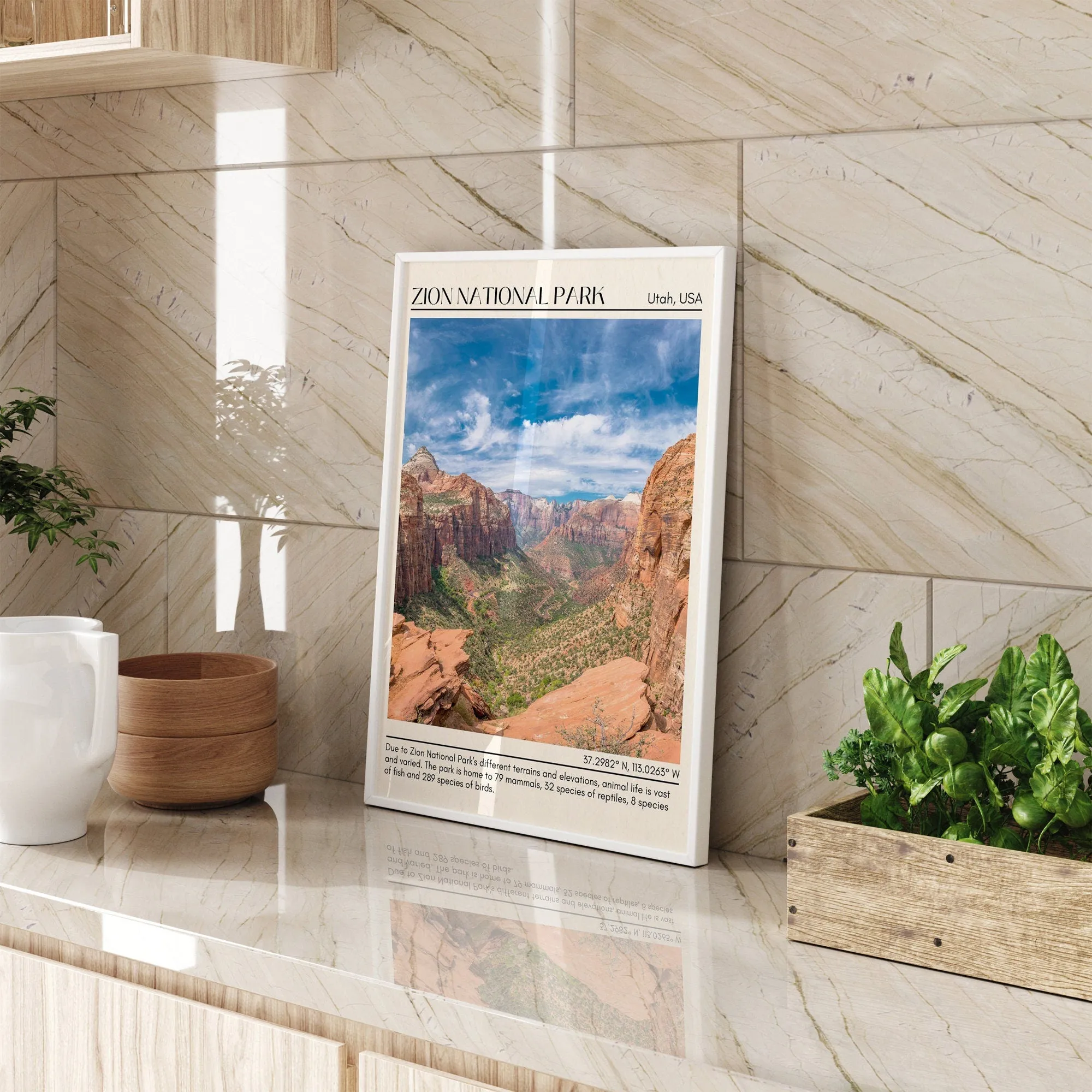 Zion National Park Wall Art, Utah, USA