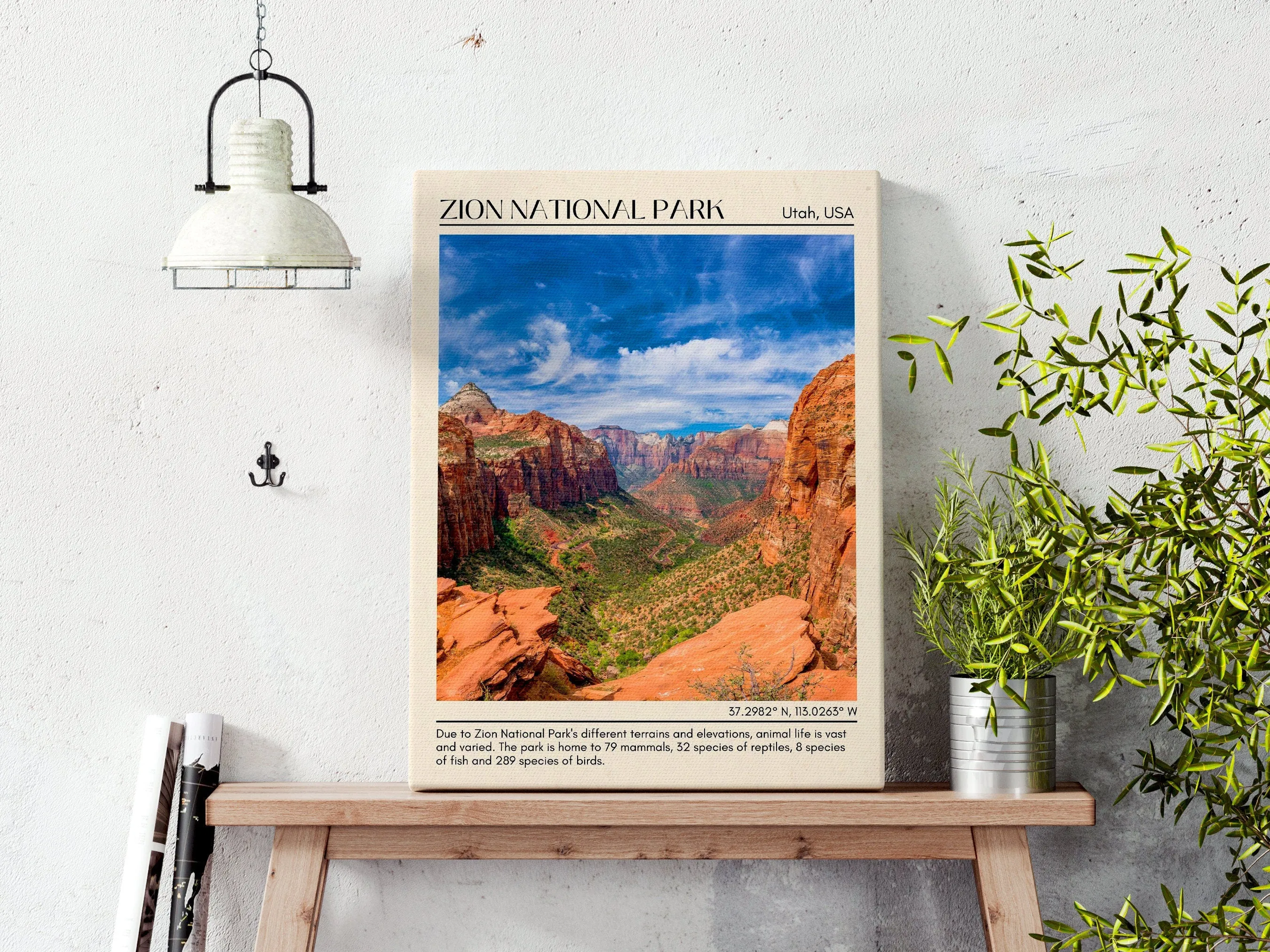 Zion National Park Wall Art, Utah, USA